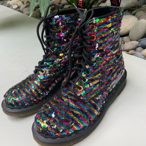 Dr Martin Sequin Boots